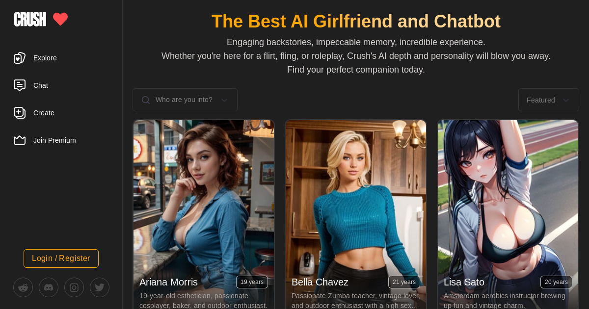 Crush Companion - AI Girlfriend & Companion for NSFW Roleplay